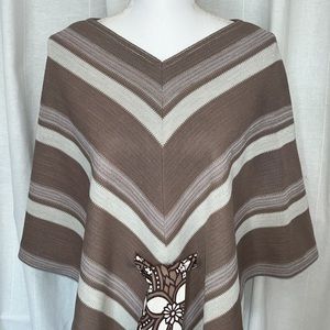 Authentic 1970’s Poly Knit Poncho belt has been added size M